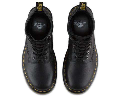 thumbnail image 2 of Dr. Martens 1460 Nappa Leather Lace-Up Combat Boots – Men's Black Ankle Boots 11822002 2 of 5