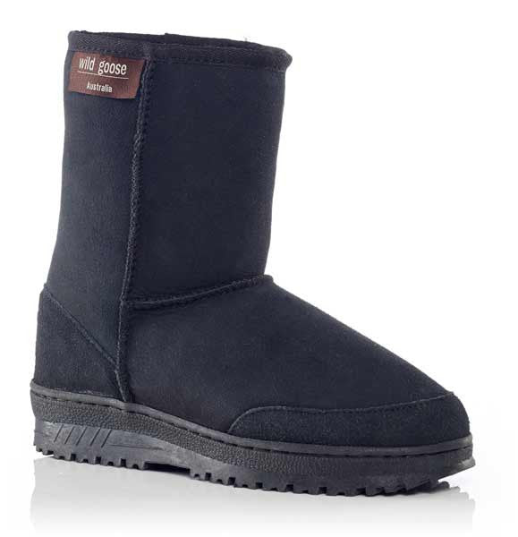Wild Goose Premium Ugg Boot, Genuine Australian Sheepskins, Black