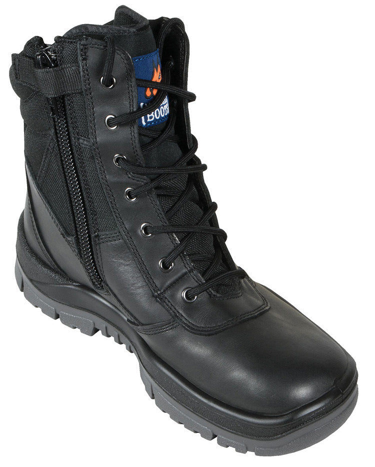 Mongrel Boots SP ZipSiders 251020 - Black High Leg ZipSider Work boot