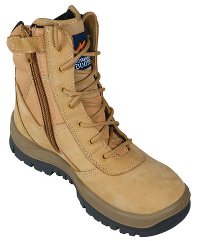 Mongrel Boots SP ZipSiders 251050 - Wheat High Leg ZipSider Work boot